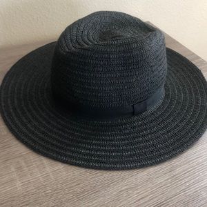 Black summer sun hat